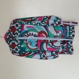 Zara Multicolor Graphic Tunic Top